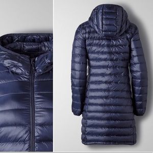 Aritzia | Tna Botanie Long Puffer Jacket - NAVY BLUE XXS